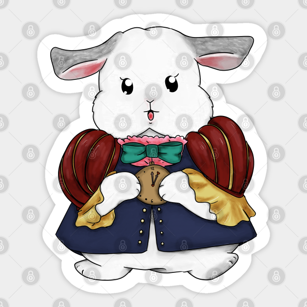Claude in Wonderland custom bunny Rabbit And Bunny Sticker TeePublic